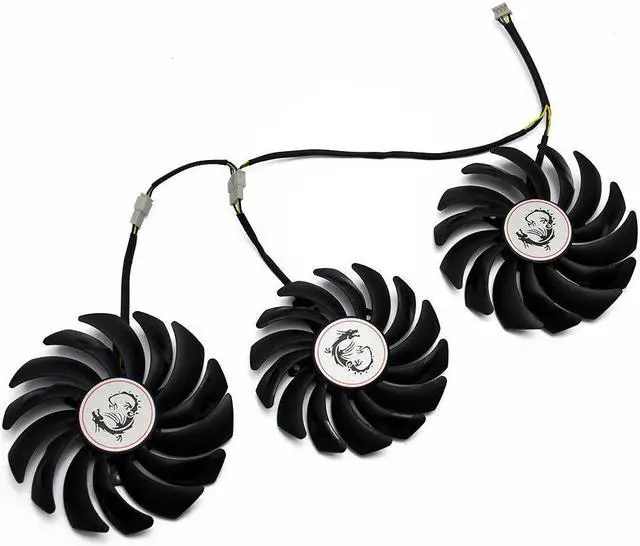 Alt view image 4 of 6 - PLD10010S12HH PLD09210S12HH 4Pin Cooler Fan Replacement For MSI GEFORCE GTX 1080 Ti Gaming X Trio Graphics Card Cooling Fans