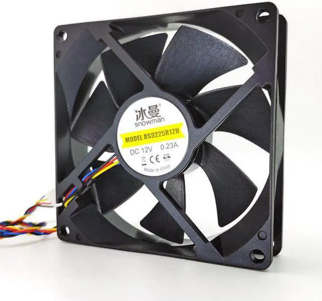 Alt view image 2 of 6 - 90mm 4 Pin PWM Fan 92mm Computer Case Fan Silent 9CM CPU Cooling Fan Quiet PC Cooler Fan Case Fan DC12V Adjust Fan Speed