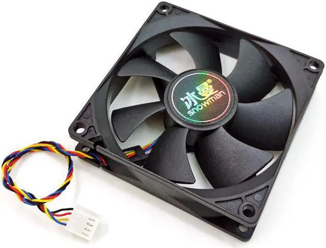 Alt view image 5 of 6 - 90mm 4 Pin PWM Fan 92mm Computer Case Fan Silent 9CM CPU Cooling Fan Quiet PC Cooler Fan Case Fan DC12V Adjust Fan Speed