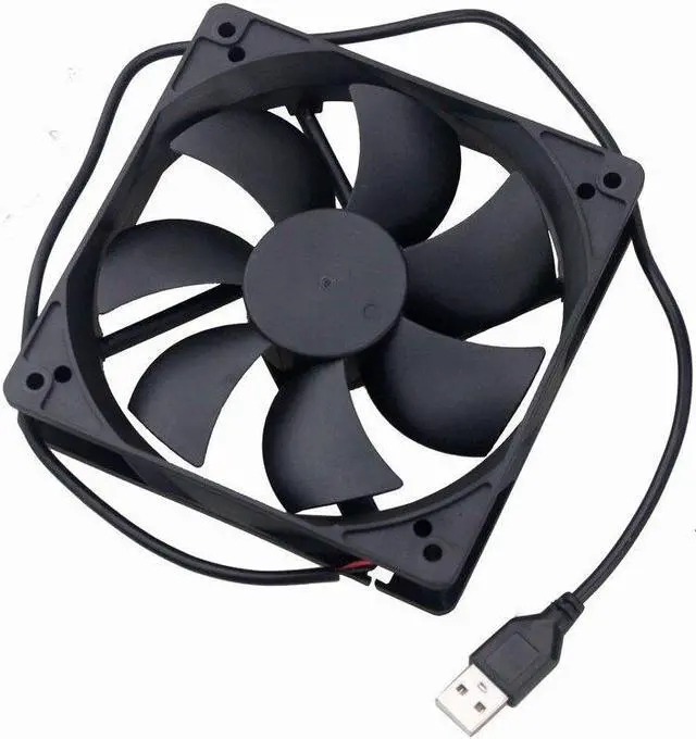 Alt view image 6 of 6 - 1 Pcs High Airflow 2000RPM 120mm x 25mm 12025 5V DC USB Power Supply Internet Computer Case Cooler Cooling Fan 120*120mm