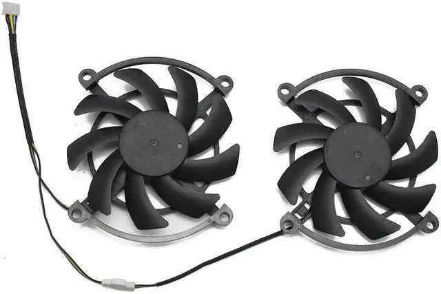 Alt view image 2 of 5 - 2PCS/lot for Colorful 1060 3GD5 GeForce GTX1070 iGame S GAMING GTX 1060 1070 Video Graphics card cooling fan
