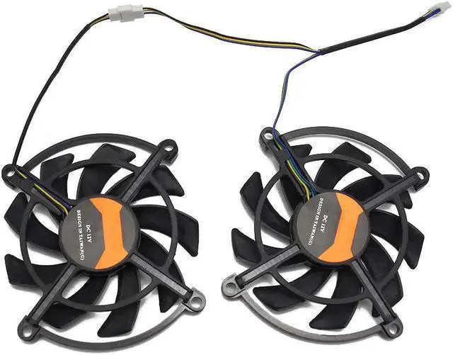 Alt view image 5 of 5 - 2PCS/lot for Colorful 1060 3GD5 GeForce GTX1070 iGame S GAMING GTX 1060 1070 Video Graphics card cooling fan