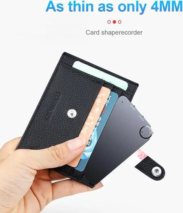 Alt view image 2 of 6 - 150Hours Ultra-thin Card Digtal Voice Recorder Oculta 32GB Mini Activated Professional Sound Record Micro Flash Drive Dictaphone(8GB)