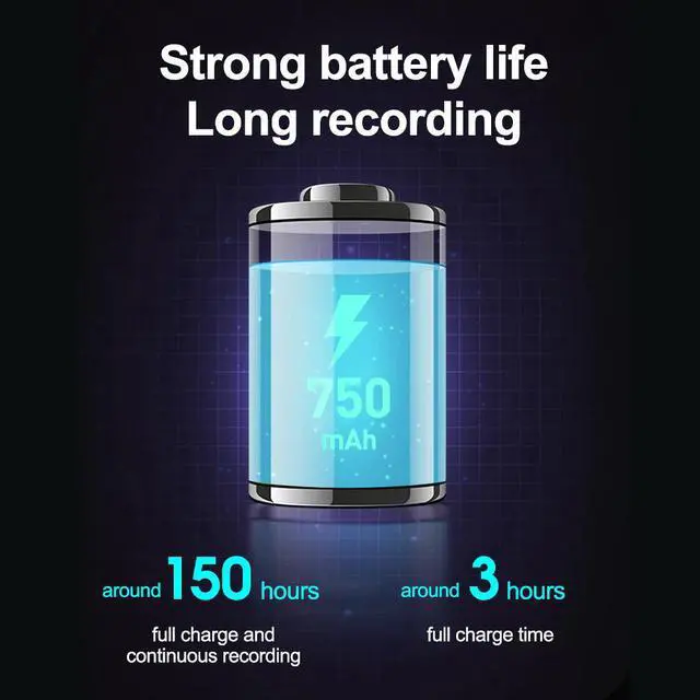 Alt view image 4 of 6 - 150Hours Ultra-thin Card Digtal Voice Recorder Oculta 32GB Mini Activated Professional Sound Record Micro Flash Drive Dictaphone(8GB)