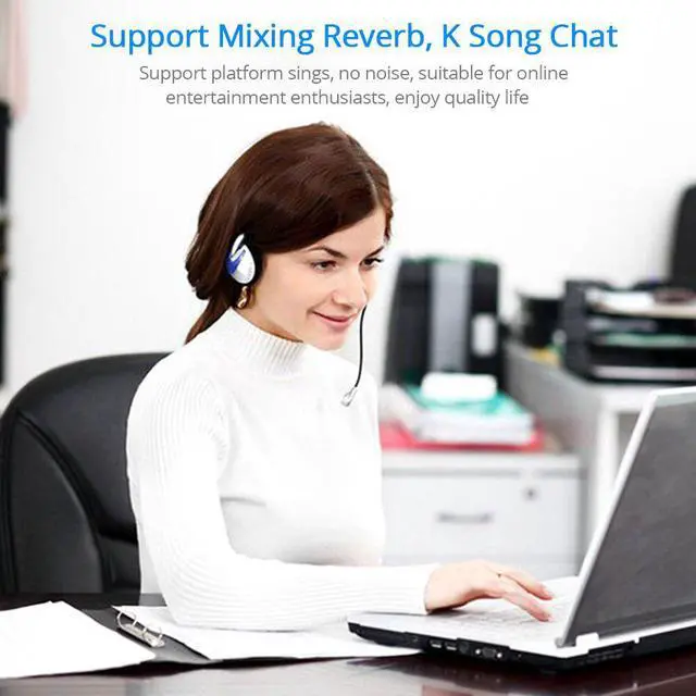 Alt view image 5 of 6 - Antimagnetic External USB Sound Card 7.1 Adapter 5HV2 3D Audio Headset Microphone 3.5mm For Laptop PC Professional