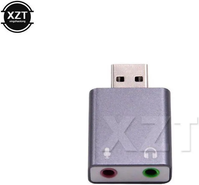 Alt view image 3 of 6 - External USB Sound Card Ultra-portable HIFI Magic Voice 7.1CH Microphone-in Audio-out port Free Drive Plug Sound Card