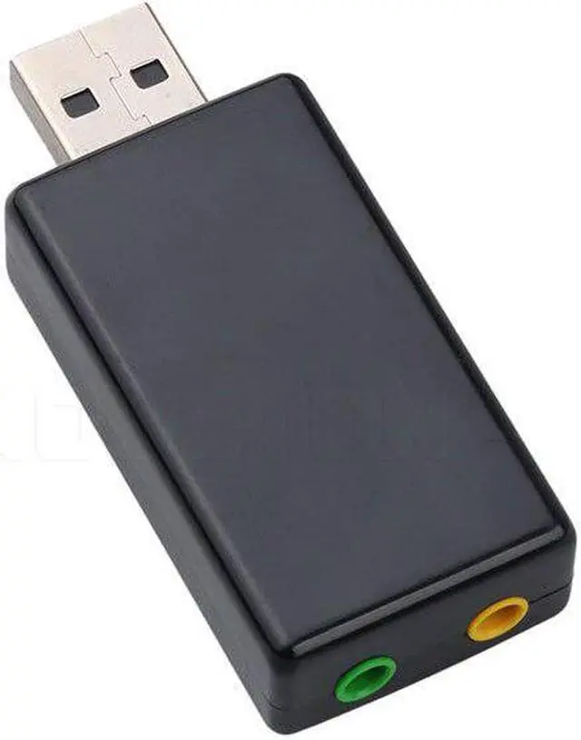 Alt view image 4 of 6 - 3D External 7.1 CH Channel USB Audio Sound Card Mic Adapter Speaker 3.5mm Jack Stereo Headset For Win XP 7 8 Linux Android Black