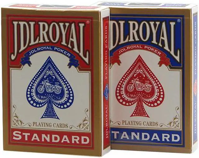 Alt view image 2 of 6 - Newest Jdlroyal Poker Red/Blue Regular Playing Cards Standard Sealed Decks Magic Tricks Poker Playing Cards Magice Tricks GYH