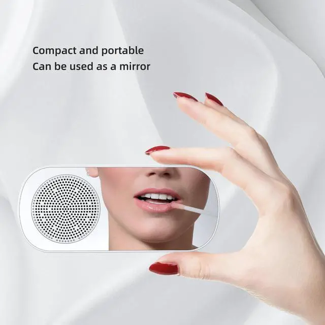 Alt view image 5 of 6 - caixa de som Bluetooth Speaker Mirror Dual Alarm Clock Speakers Wireless Subwoofer Music Player TF Card FM Radio Sound Box