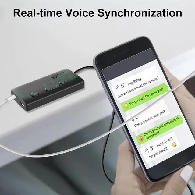 Alt view image 2 of 6 - Mobile Phone Voice Changer Portable Sound Card Anchor Live Karaoke Game Voice Changer Shout Mike Tool Microphone Voice Alter