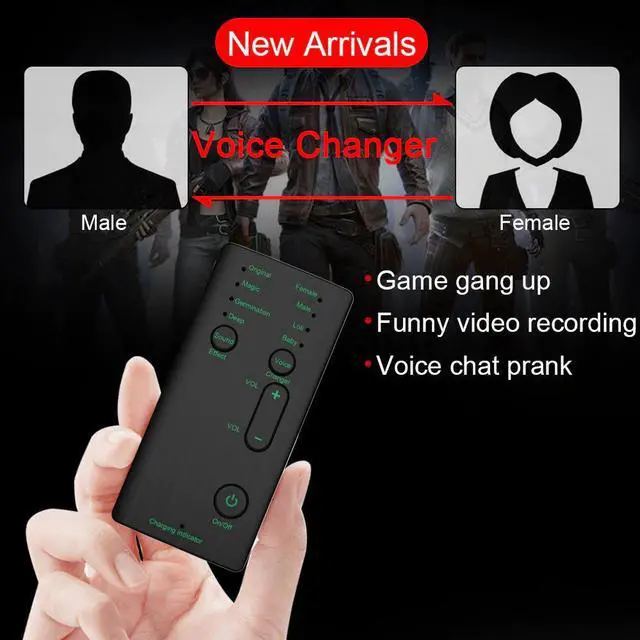 Alt view image 4 of 6 - Mobile Phone Voice Changer Portable Sound Card Anchor Live Karaoke Game Voice Changer Shout Mike Tool Microphone Voice Alter