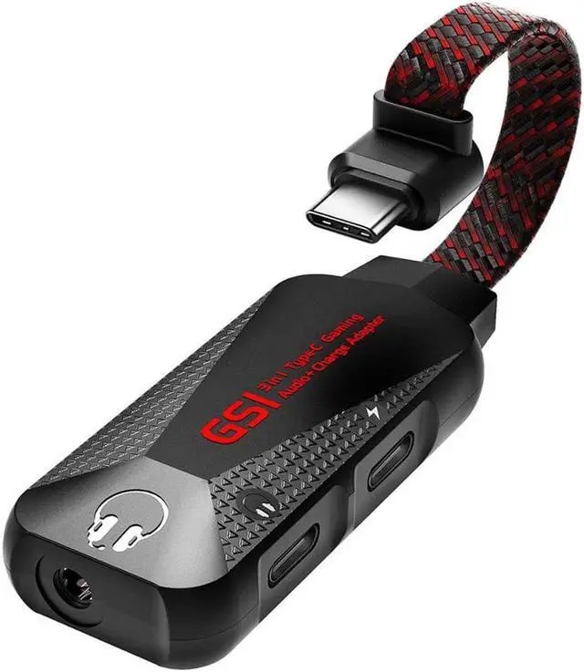 Main image of 3in1 Hi-Res Gaming Sound Card Typc C To 3.5mm Connector Mobile Audio Sound Card With Charger Adapter For Samsung Huawei Xiaomi
