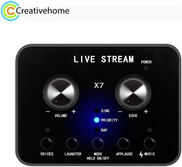 Main image of X7 Sound Card Voice Changer Mobile Phone And Computer Compatible With External Electronic Voice Call Microphone Live Sound Card