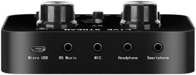 Alt view image 4 of 6 - External Sound Card Headset Microphone Smartphone Webcast Personal Entertainment Live Broadcast Voice Changer for Mobile