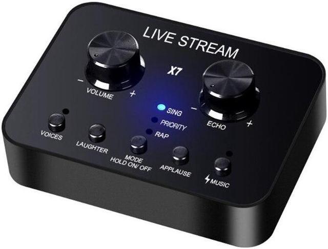 Alt view image 3 of 6 - External Sound Card Headset Microphone Smartphone Webcast Personal Entertainment Live Broadcast Voice Changer for Mobile