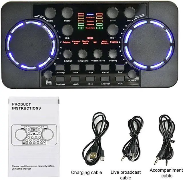 Main image of Singing Recording Gaming Bluetooth 4.0 For Phone Computer Voice Changer Sound Card Portable Live Broadcast Accessories External