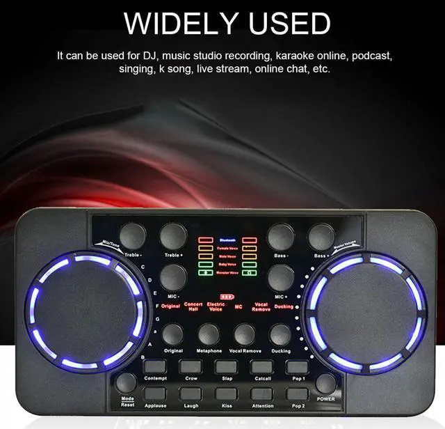 Alt view image 4 of 6 - Singing Recording Gaming Bluetooth 4.0 For Phone Computer Voice Changer Sound Card Portable Live Broadcast Accessories External
