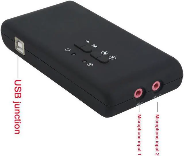 Alt view image 2 of 6 - Audio External 3D Interface Sound Card Surround Sound Stereo USB Recording Dynamic Digital Playback 7.1 Channel Optical Fiber