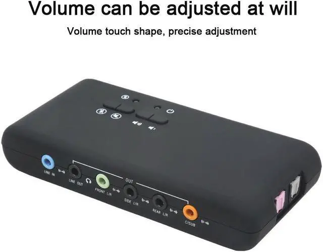 Alt view image 5 of 6 - Audio External 3D Interface Sound Card Surround Sound Stereo USB Recording Dynamic Digital Playback 7.1 Channel Optical Fiber
