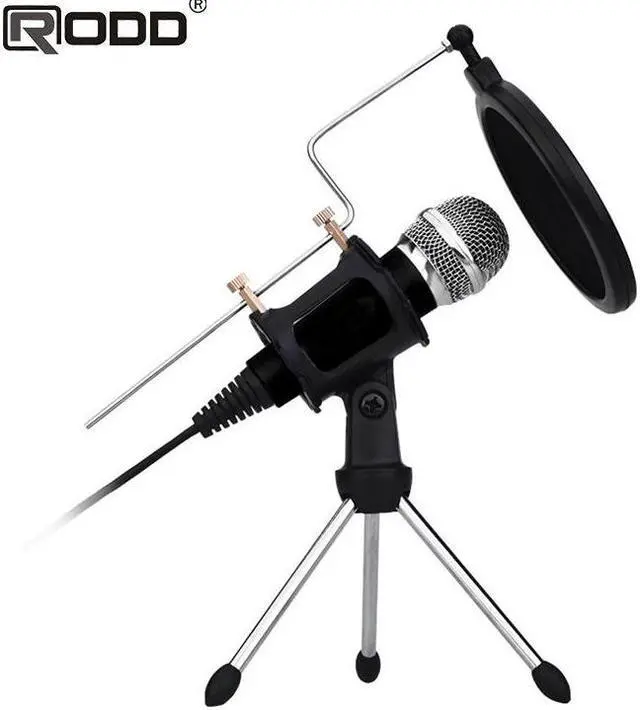 Alt view image 2 of 5 - USB Condenser Recording Metal Microphone For Laptop Studio Recording Vocals Voice Over sound card live broadcasting equipment