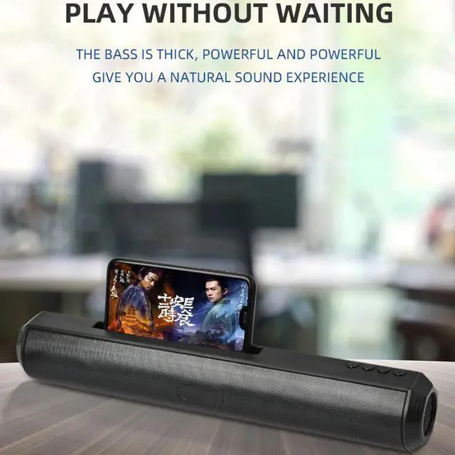 Alt view image 3 of 6 - Bluetooth Speaker Sense Of Rhythm Colorful Lights Sound Blaster Computer Speakers Dual Speakers Desktop Audio Subwoofer Card