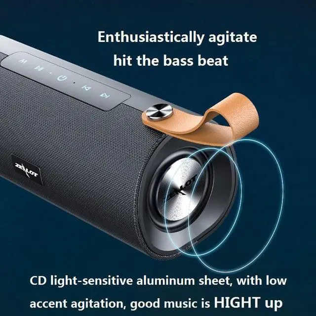 Main image of ZEALOT S30 Wireless Bluetooth Speaker HIFI Portable Speakers Stereo Bass Sound Box Support TF Card,TWS,AUX,USB Flash Drive