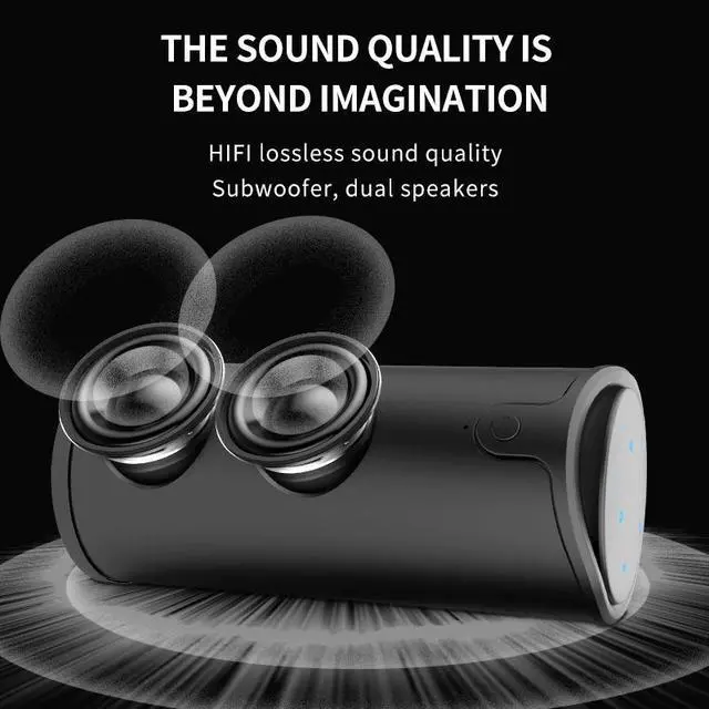 Alt view image 3 of 6 - ZEALOT S8 Wireless Bluetooth Speakers Outdoor Column HIFI Stereo Subwoofer Music Box Portable high-power Speaker Support TF card