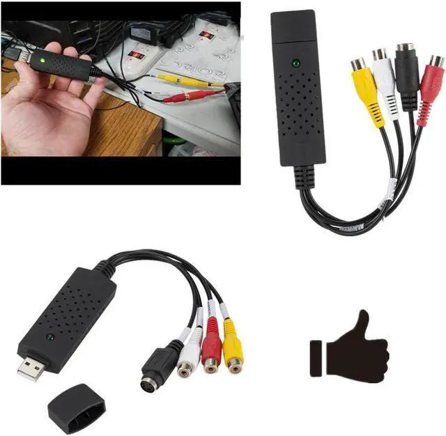 Alt view image 4 of 6 - USB 2.0 Video Capture Grabber Card adapter Chipset UTVF 007 TV DVD VHS Audio Capture S-video USB Converter for windows10