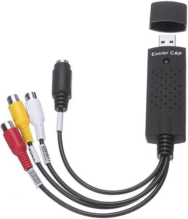Alt view image 3 of 6 - Single USB 2.0 Video Capture Card Audio TV Video DVR to PC DVD VCR Converter Recorder Grabber Adapter Audio to Digital Converter
