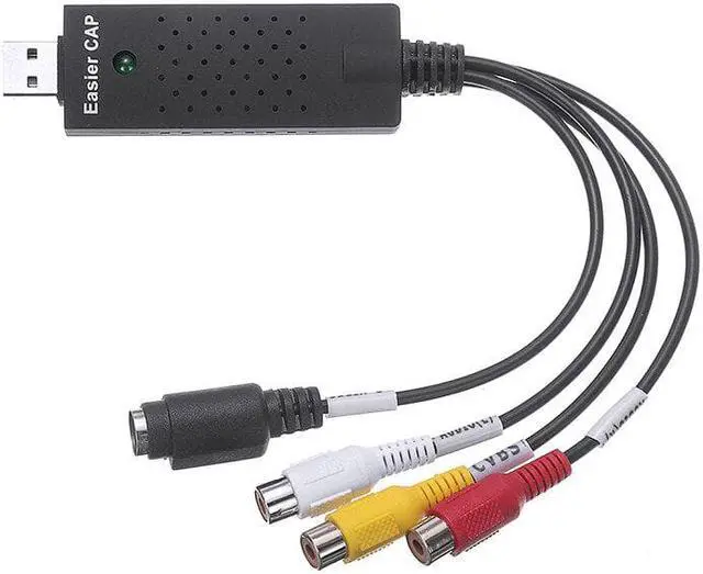 Alt view image 4 of 6 - Single USB 2.0 Video Capture Card Audio TV Video DVR to PC DVD VCR Converter Recorder Grabber Adapter Audio to Digital Converter