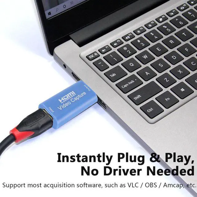 Alt view image 4 of 6 - 4K Video Capture Card USB2.0 HDMI-compatible Video Grabber Record Box for PS4 Game DVD Camcorder Camera Recording