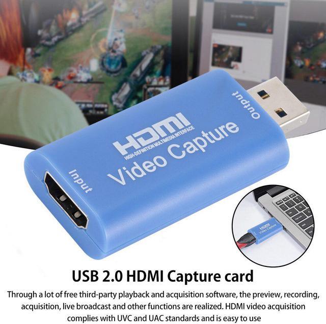 Alt view image 4 of 6 - 4K 1080P USB 2.0 Video Capture Card HDMI-compatible Mini Video Card for PS4 Switch Game Live Streaming DVD HD Camera Recording