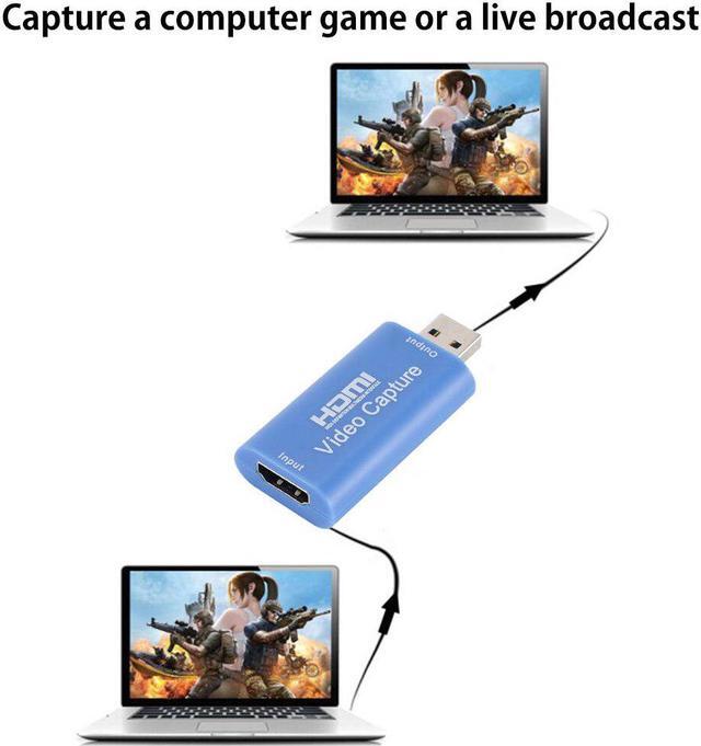 Alt view image 5 of 6 - 4K 1080P USB 2.0 Video Capture Card HDMI-compatible Mini Video Card for PS4 Switch Game Live Streaming DVD HD Camera Recording