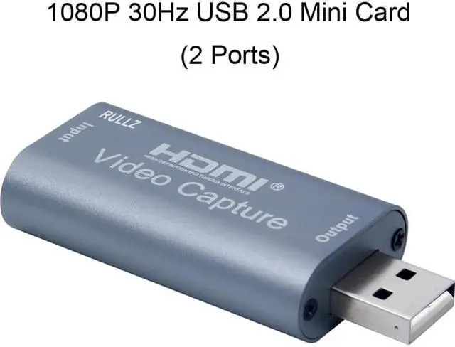 Alt view image 2 of 6 - Mini HD 1080P HDMI To USB 2.0 Video Capture Card Game Recording Box for Ps3 Ps4 Ps5 PC Game Youtube OBS Live Streaming Broadcast