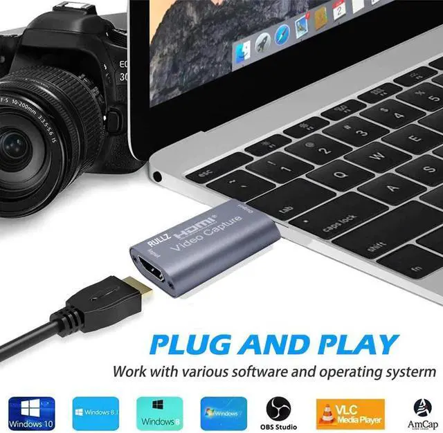 Alt view image 4 of 6 - Mini HD 1080P HDMI To USB 2.0 Video Capture Card Game Recording Box for Ps3 Ps4 Ps5 PC Game Youtube OBS Live Streaming Broadcast