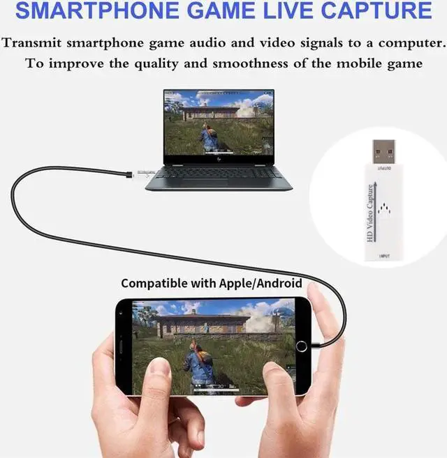 Alt view image 4 of 6 - INIOICZMT 1080P Mini HDMI To USB 2.0 Video Capture Card Game Recording Box for Computer Youtube OBS Etc Live Streaming Broadcast