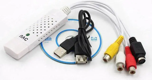 Alt view image 6 of 6 - Easycap USB Audio Video Capture Card Vhs to Dvd Tv Tuner Converer Adapter for Win7 8 Xp Vista Plug and Play