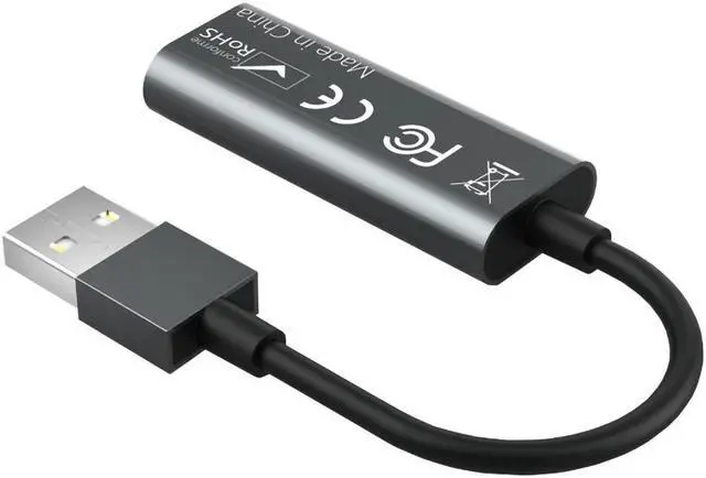 Alt view image 5 of 6 - Portable USB 2.0 Audio Video Capture Card HDMI to USB 2.0 1080P Mini Capture Card For Live Broadcasts Video Recording