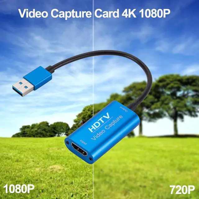 Alt view image 3 of 6 - 4K HDMI-Compatible Video Capture Card USB 3.0 1080P Game Capture Card Grabber Record Box for Live Streaming for PS4 HD Camera