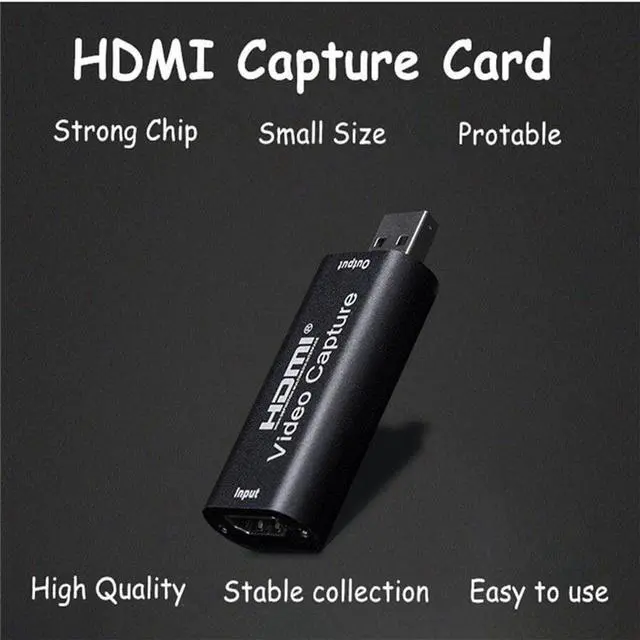 Alt view image 3 of 7 - 4K Video Capture Card USB 2.0 HDMI Video Grabber Box for PS4 Game DVD Camcorder Camera Record Video Card Live Streaming