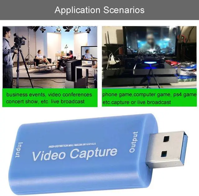 Alt view image 5 of 7 - Video Capture Card USB 2.0 HDMI-compatible Grabber Recorder For Game DVD Camcorder Camera Recording Live Streaming