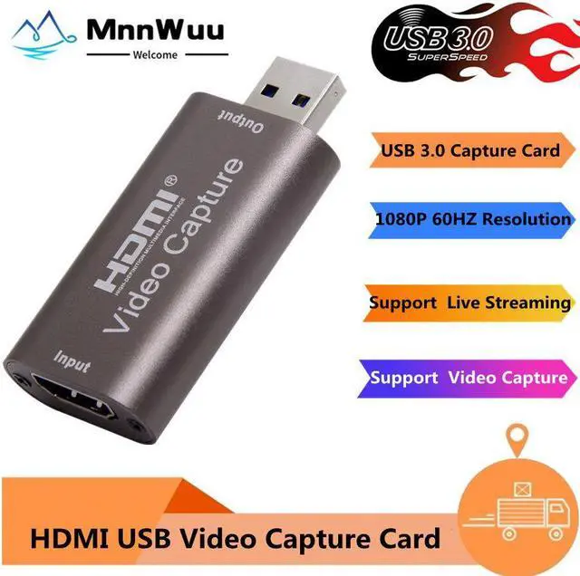 Main image of Portable USB 3.0 Game Capture Card 1080P HDMI-compatible video Reliable streaming Adapter For Live Broadcasts Video Record