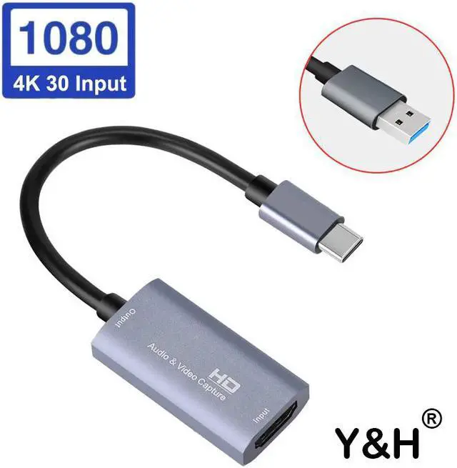 Alt view image 2 of 6 - HD 1080P 4K Type C To HDMI-compatible Video Capture Card HDMI To USB-C Video Capture Board Game Record Live Streaming Broadcast