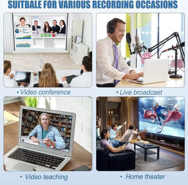 Alt view image 5 of 6 - HD 1080P 4K Type C To HDMI-compatible Video Capture Card HDMI To USB-C Video Capture Board Game Record Live Streaming Broadcast