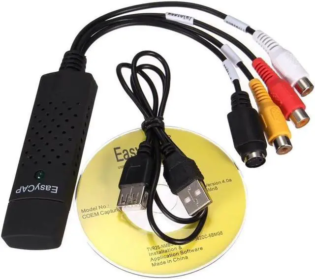 Alt view image 6 of 6 - Easycap USB 2.0 Video Capture TV DVD VHS Video DVR Capture Adapter Card with Audio Support Win7 for Computer/CCTV Camera