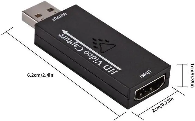 Alt view image 2 of 6 - HD 1080P Mini Video Gaming Capture Card USB 2.0 HDMI-Compatible Video Grabber Record Box For TV Phone HD Camera Recording Live