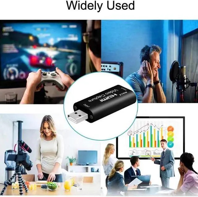 Alt view image 5 of 6 - 1080P USB 3.0 2.0 Video Capture Card HDMI Video Grabber Record Box for PS4 XBOX PC Game Live Streaming DVD HD Camera Recording