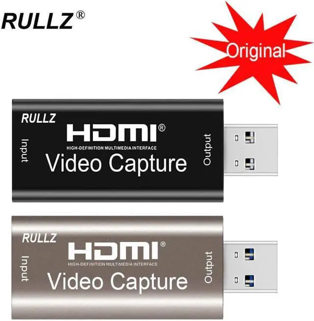 Main image of Rullz USB 2.0 3.0 Video Capture Card HDMI Video Grabber Game Record Box for PS3 PS4 PS5 XBOX Camera Recording PC Live Streaming