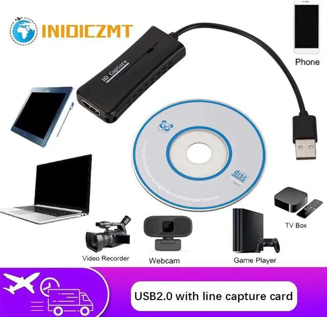 Main image of HDMI compatible USB2.0 line capture card shooting shooting game scene 1080P video capture card computer live video recording