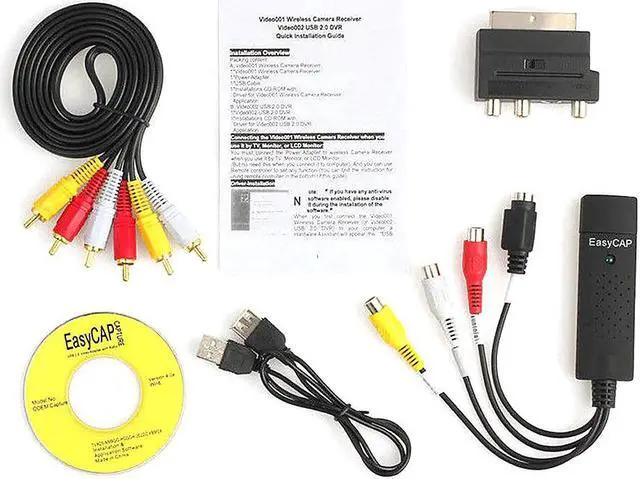 Alt view image 4 of 6 - USB 2.0 Easy Cap Video TV DVD VHS DVR Capture Card Easier Cap USB Video Capture Device Support Win10